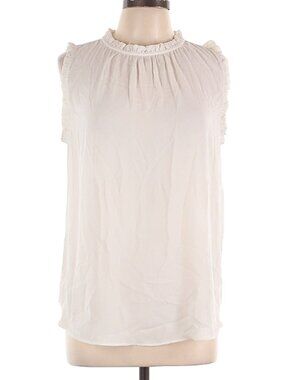 Ann Taylor LOFT Ivory Sleeveless Blouse